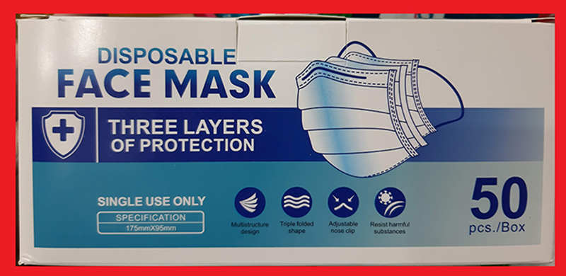 Mascarilla Disposable Face Mask Three Layers 1