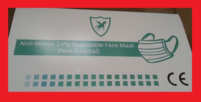 Mascarilla Non-Woven 3 Ply Disposable Face Mask (Non Surgical)